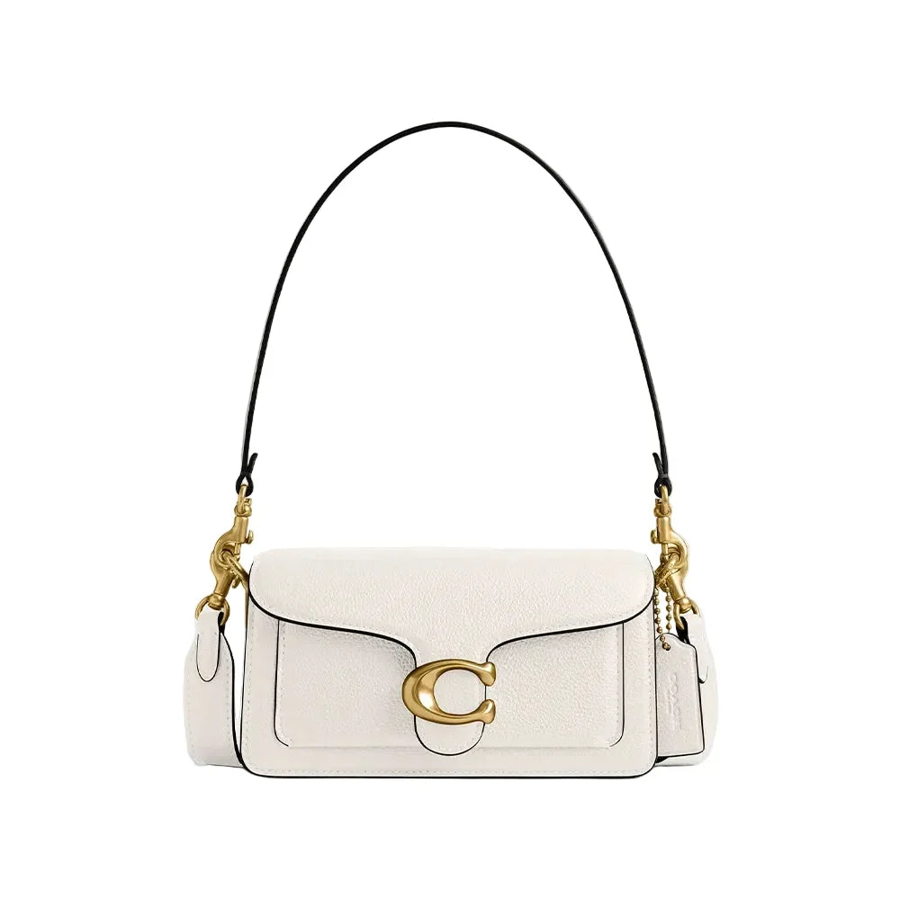 Tabby Schultertasche 26 - Messing/Kreide