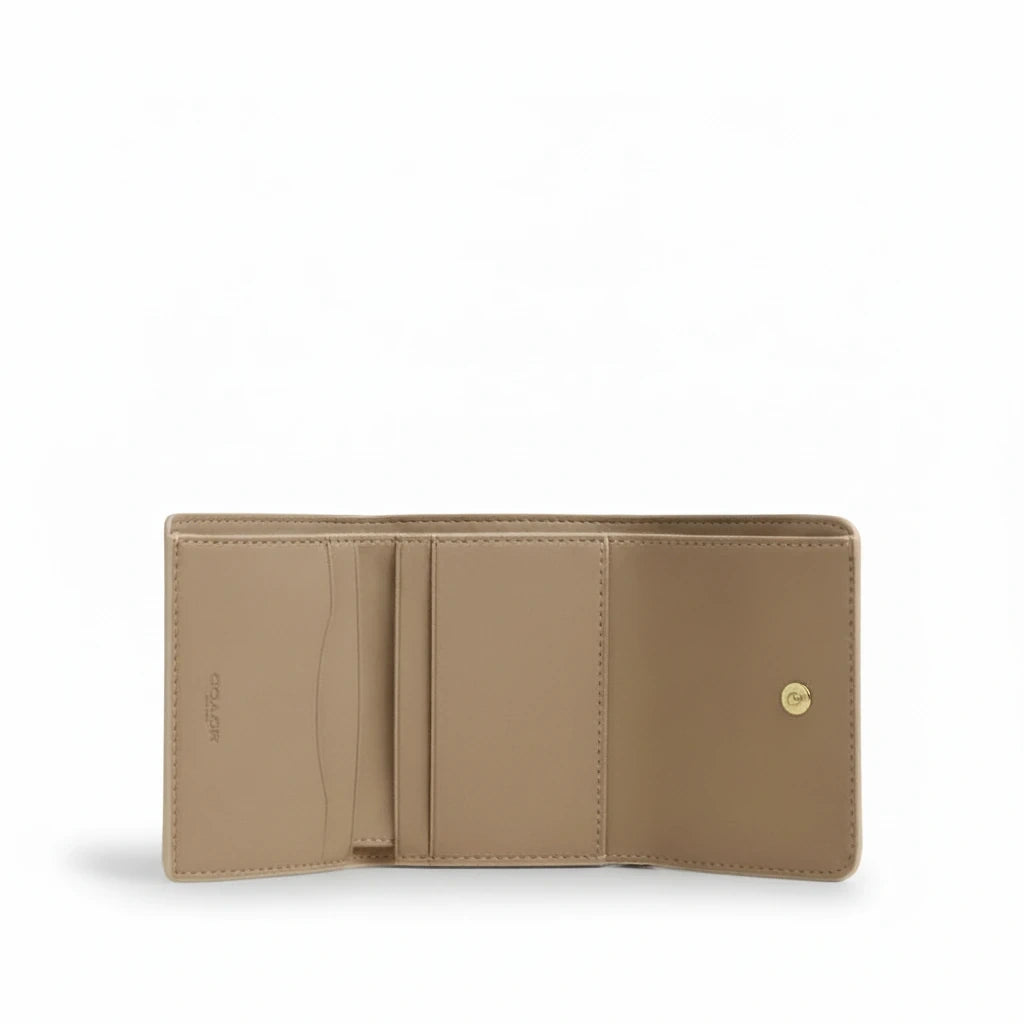 The Signature Card Holder Wallet – Gold/Ivory