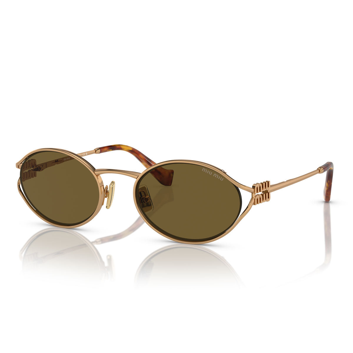 The Sunglasses MU52Y/ 5AK06S - Gold/Gray Gradient Women