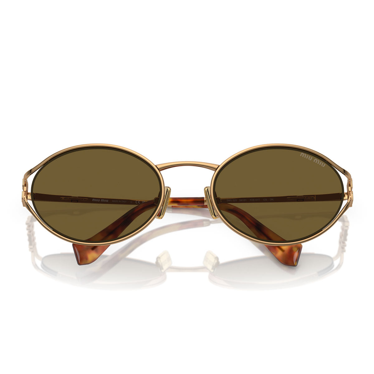 The Sunglasses MU52Y/ 5AK06S - Gold/Gray Gradient Women
