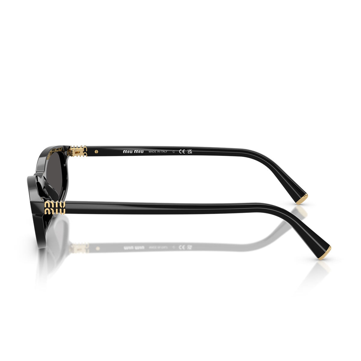 The Sunglasses MU52Y/5AK06S - Gold/Gray Gradient Women