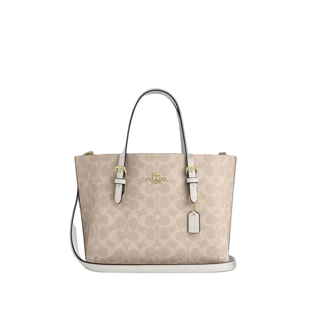 Die Mollie Tote Bag 25 aus charakteristischem Canvas - Sand/Kreide