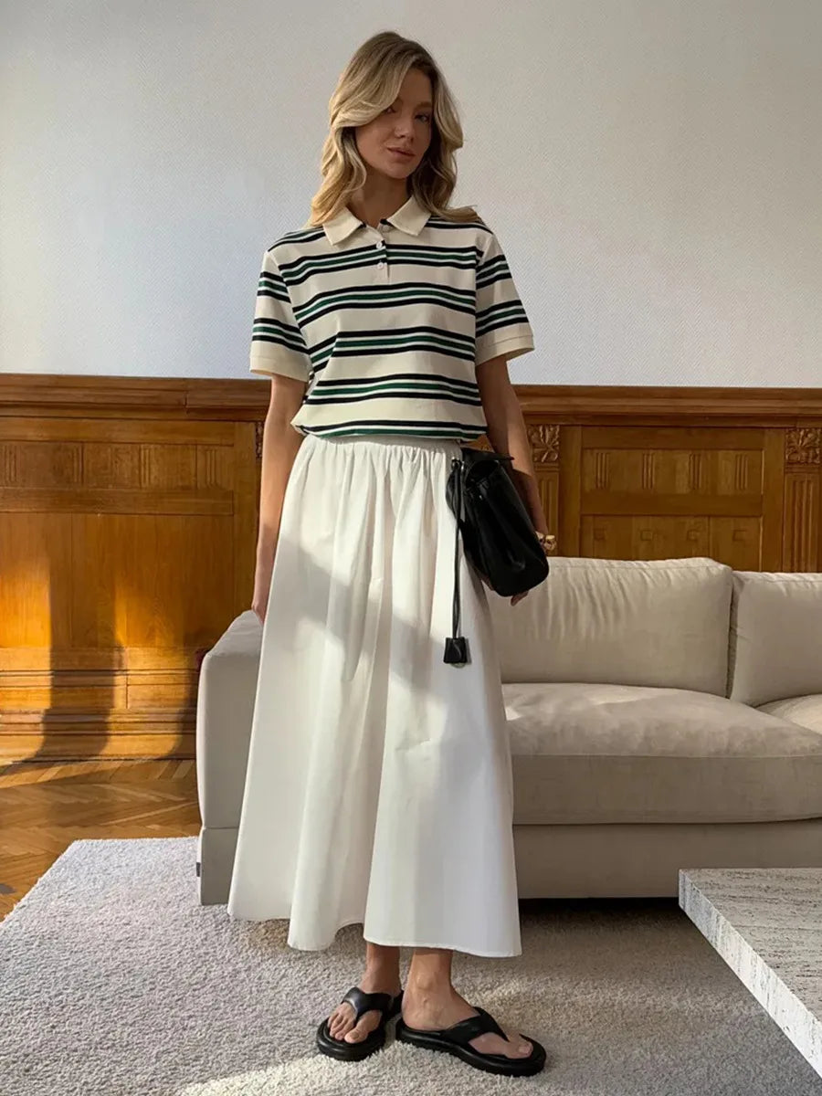 The Retro Striped Polo