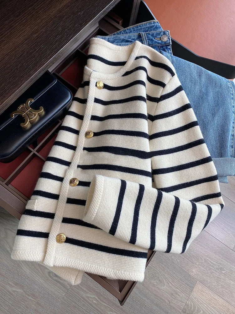The Riviera Striped Cardigan