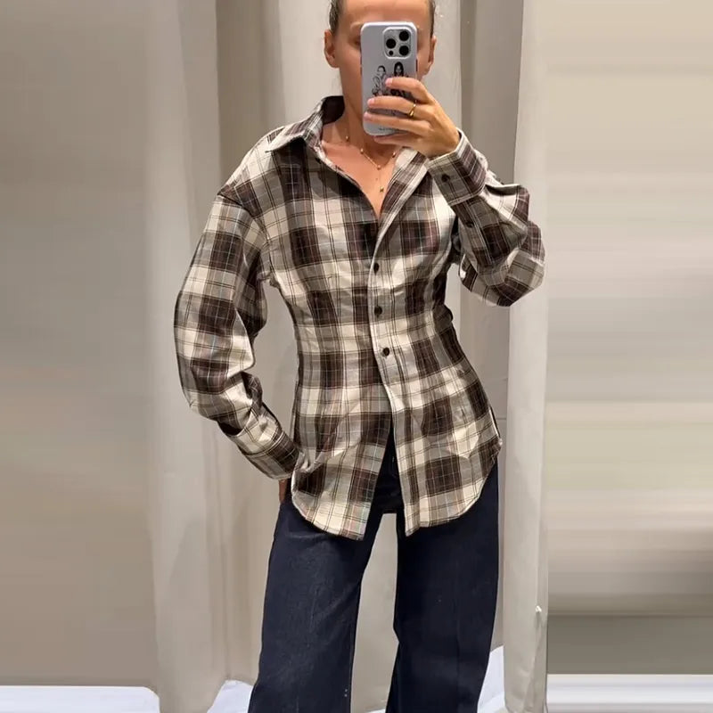 The Plaid Brown Shirt