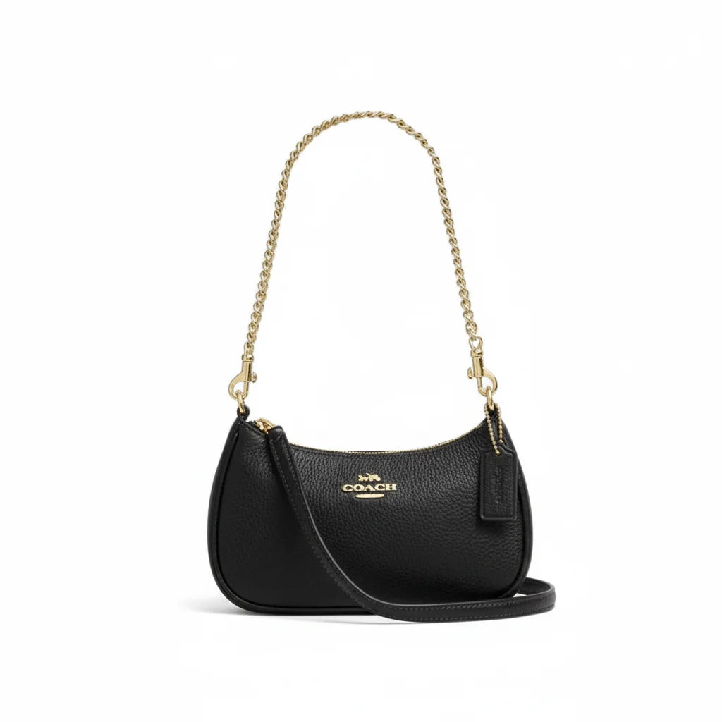 Teri Shoulder Bag- Gold/Black
