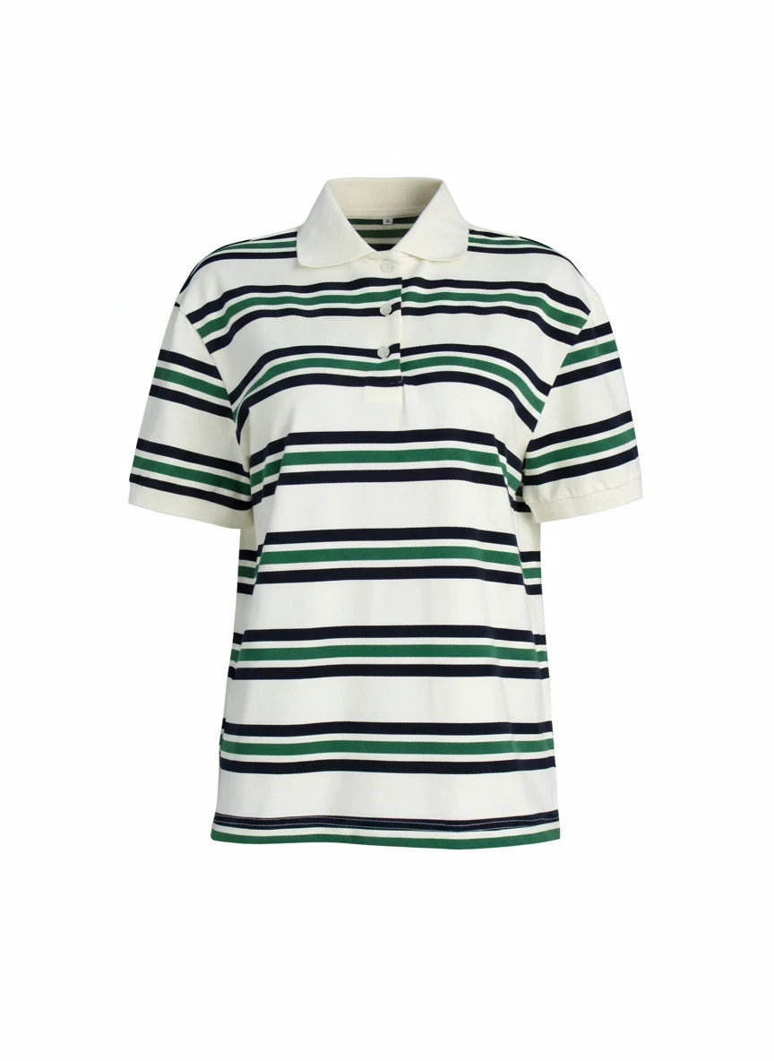 The Retro Striped Polo