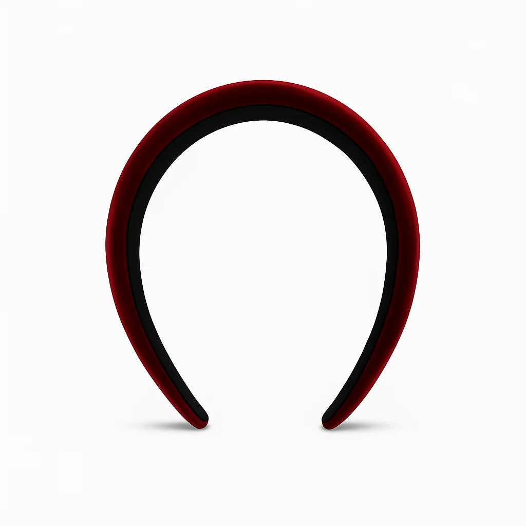 The Velvet Classic Headband - Red