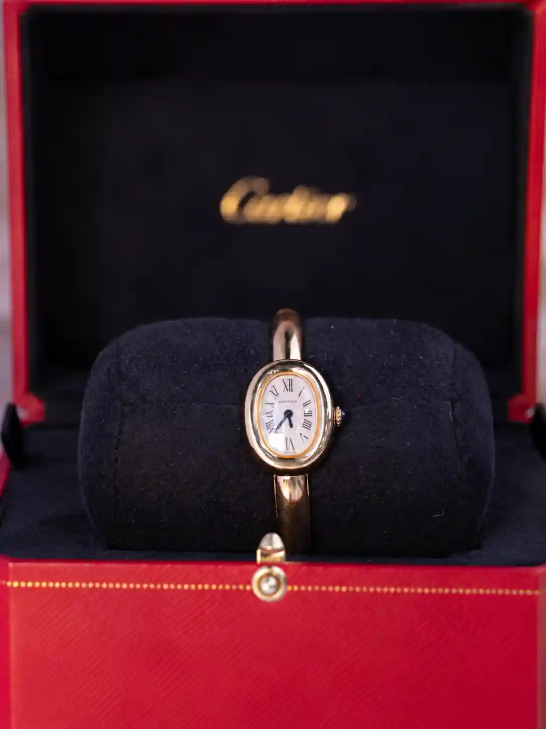 Baignoire Uhr – Armband aus Gelbgold