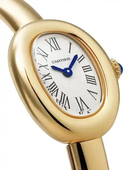 Baignoire Uhr – Armband aus Gelbgold