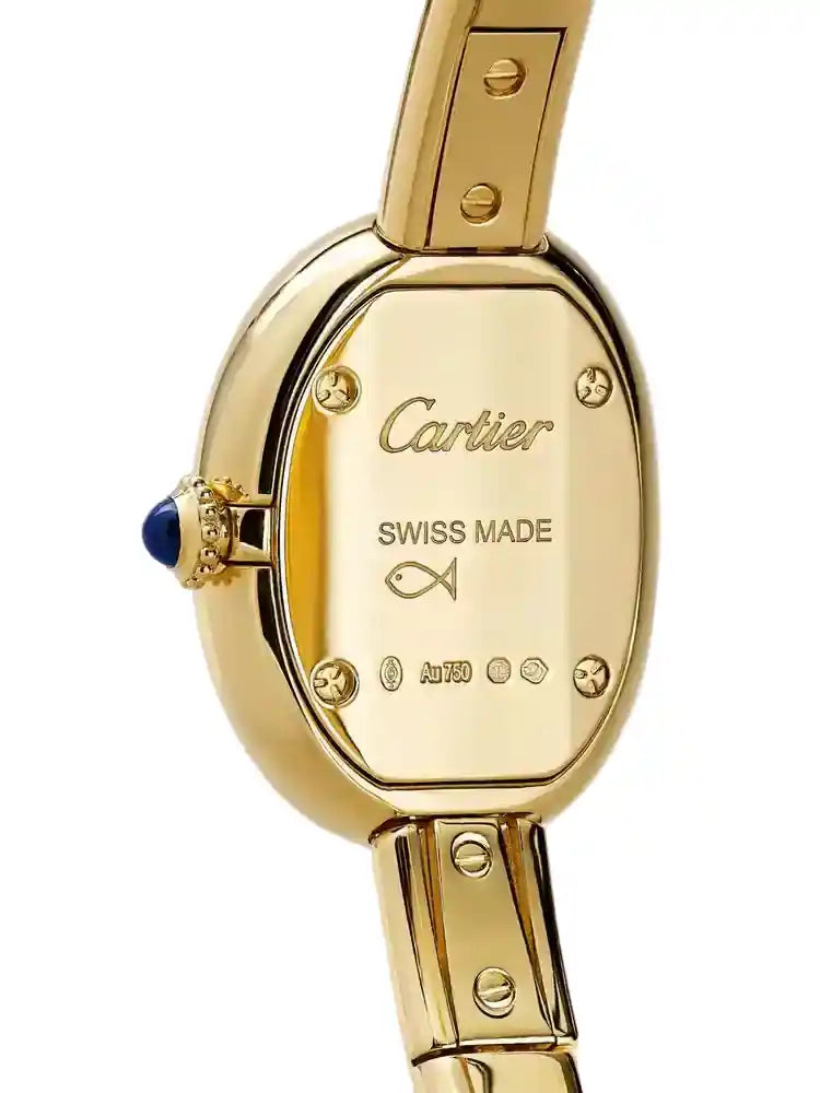 Baignoire Uhr – Armband aus Gelbgold
