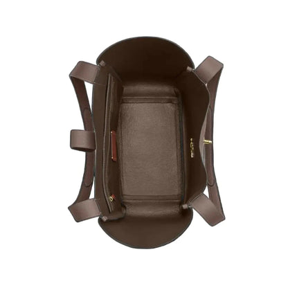 Die Hadley Turnlock-Tragetasche – Gold/Dunkler Stein