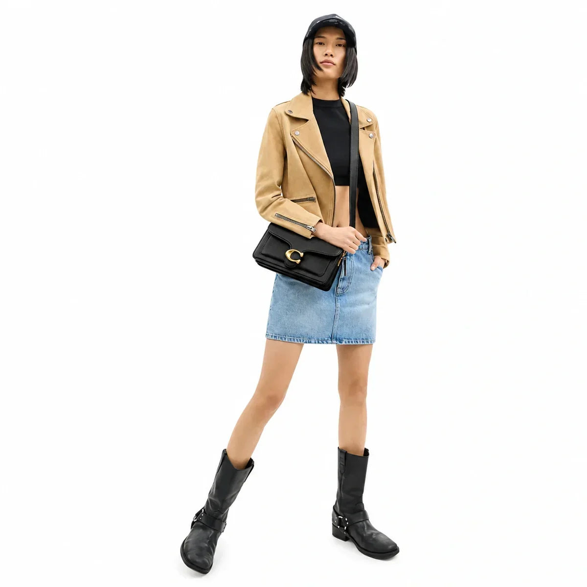 Tabby Schultertasche 26 - Gold/Schwarz