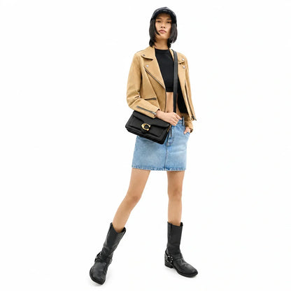 Tabby Schultertasche 26 - Gold/Schwarz
