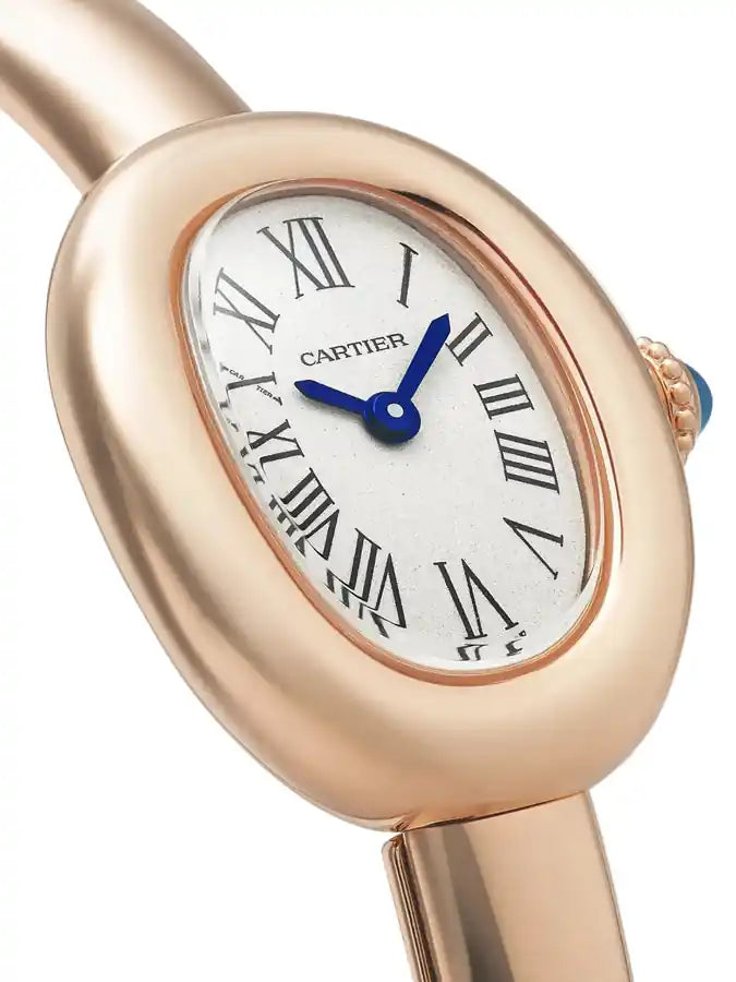 Baignoire-Uhr – Armband aus Roségold