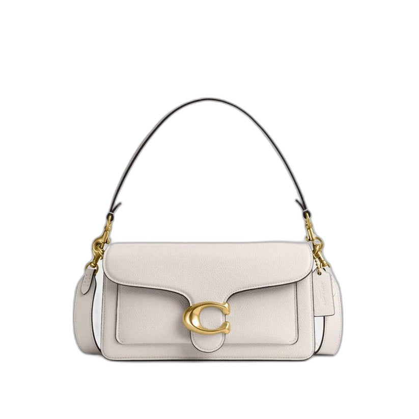 Tabby Schultertasche 26 - Messing/Kreide