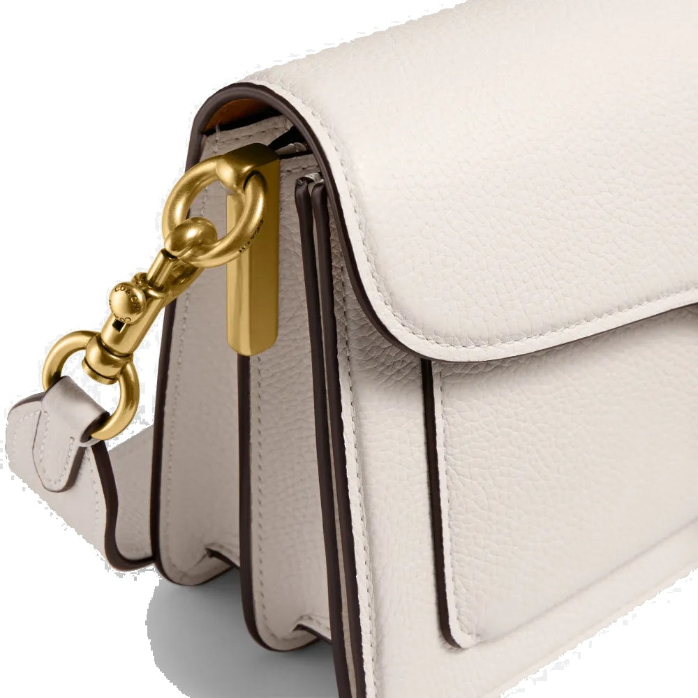 Tabby Schultertasche 26 - Messing/Kreide