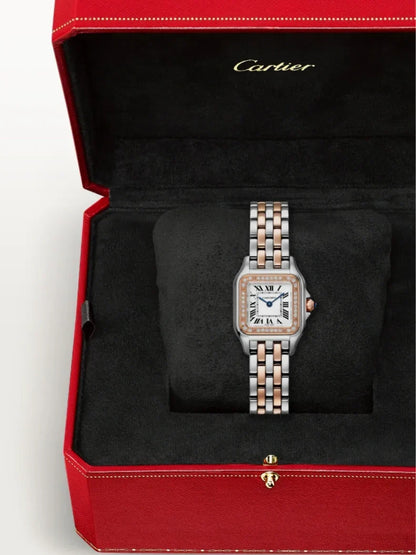 Panthère Kristall-Uhr – Roségold