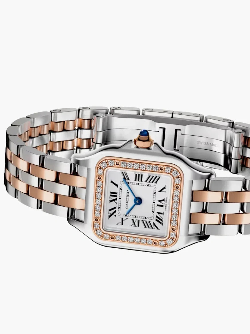 Panthère Kristall-Uhr – Roségold