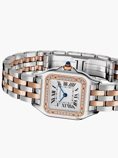 Panthère Kristall-Uhr – Roségold