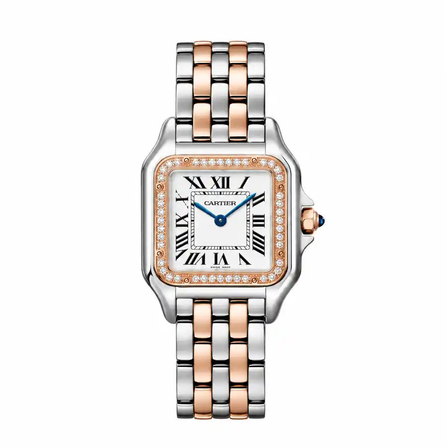 Panthère Kristall-Uhr – Roségold