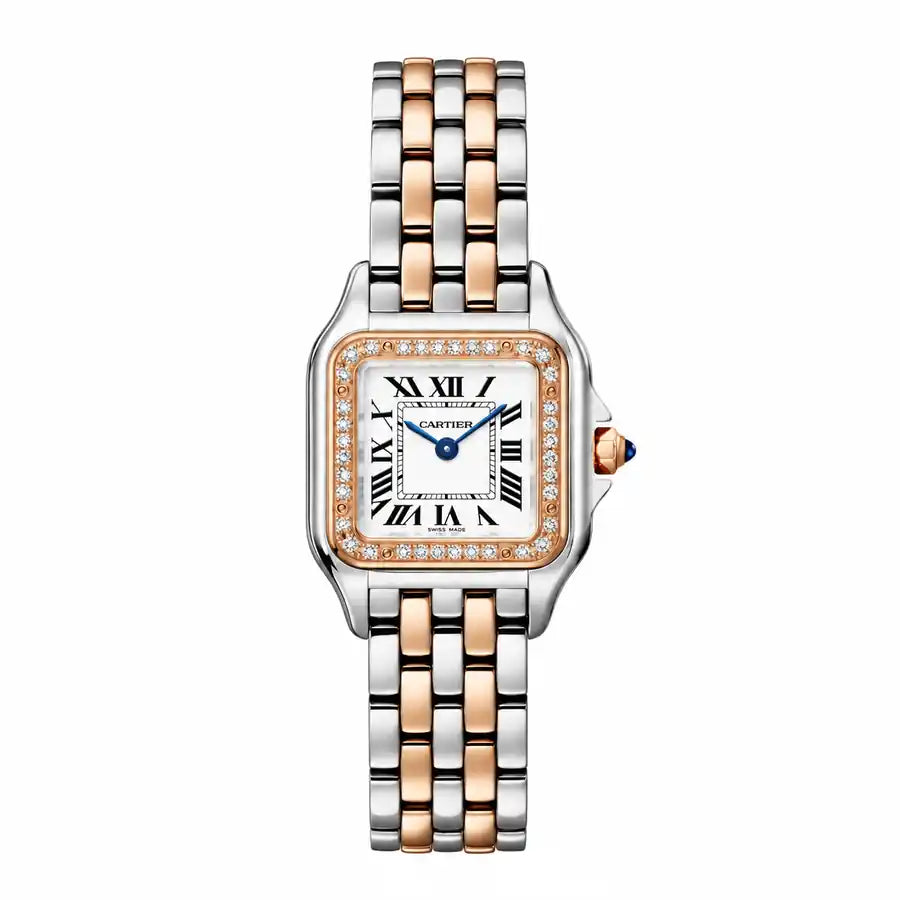 Panthère Kristall-Uhr – Roségold