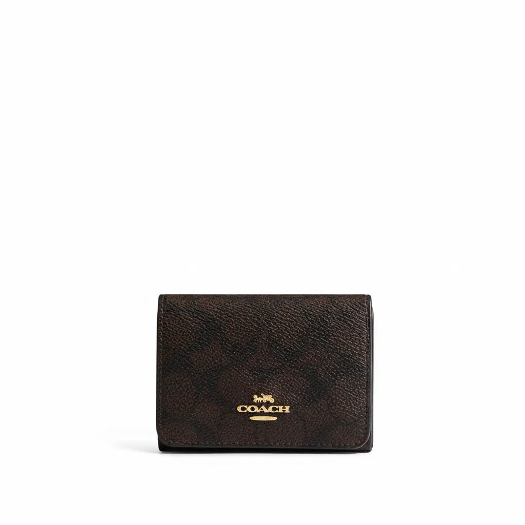 The Signature Card Holder Wallet – Walnut/Tan