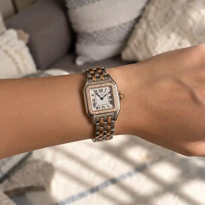 Panthère Kristall-Uhr – Roségold
